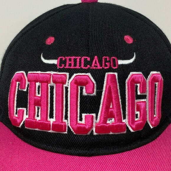 Pink Chicago Snapback Hat Horns Leader L.O.G.A. Generation Apparel Adjustable - Picture 7 of 10
